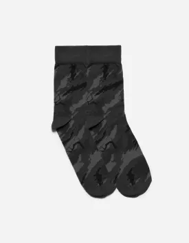 1396 DPM: Bonsai Jacquard Socks Subdued Night