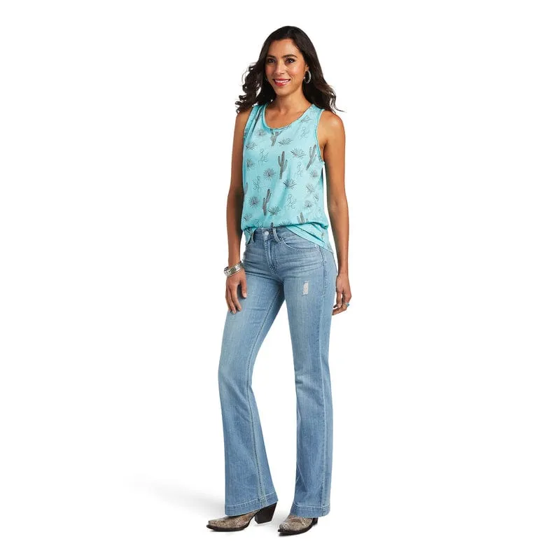 Ariat Women's Multi Print Cactus Desert Sleeveless Tank Top 10040530