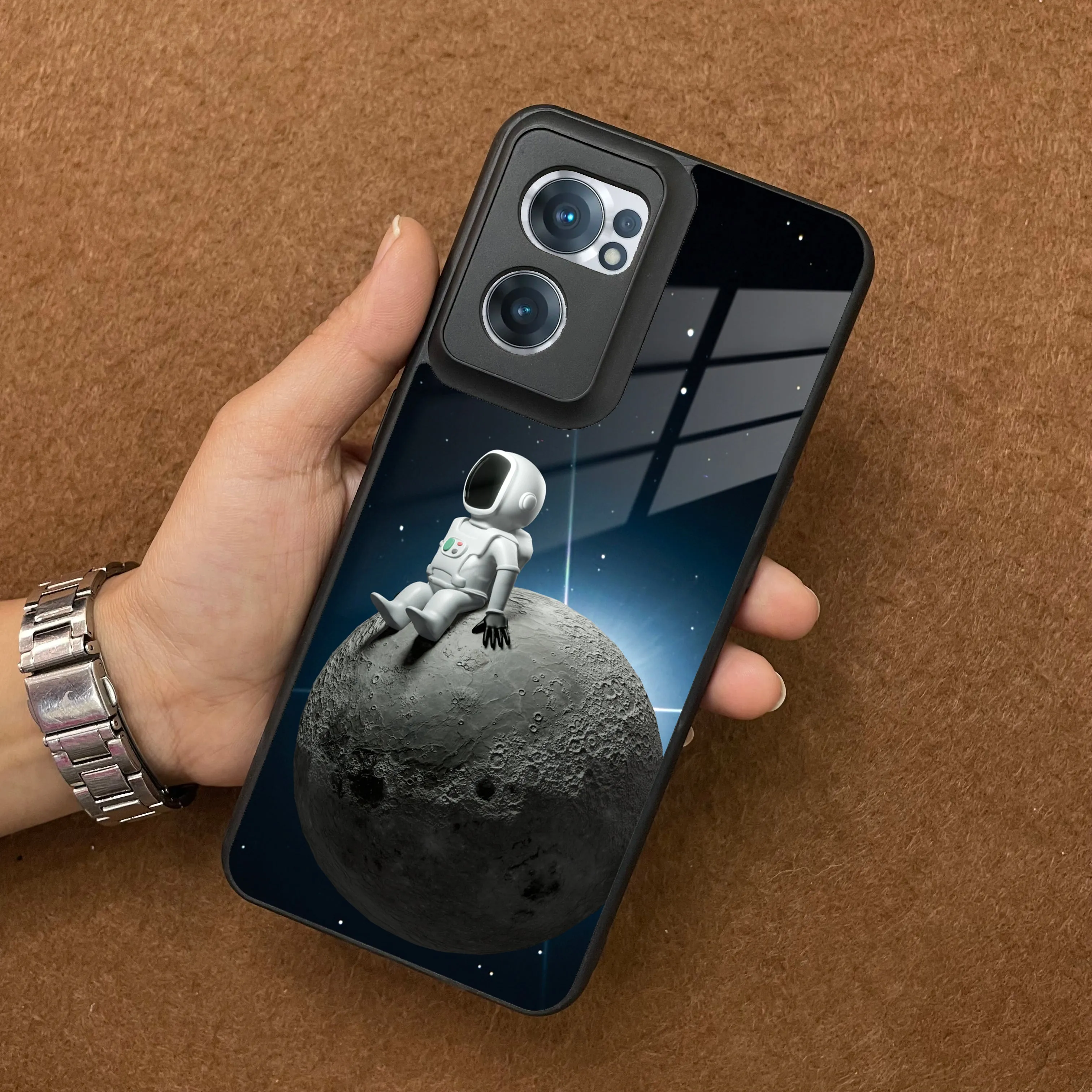 Astronod Moon Glass Case Cover For OnePlus
