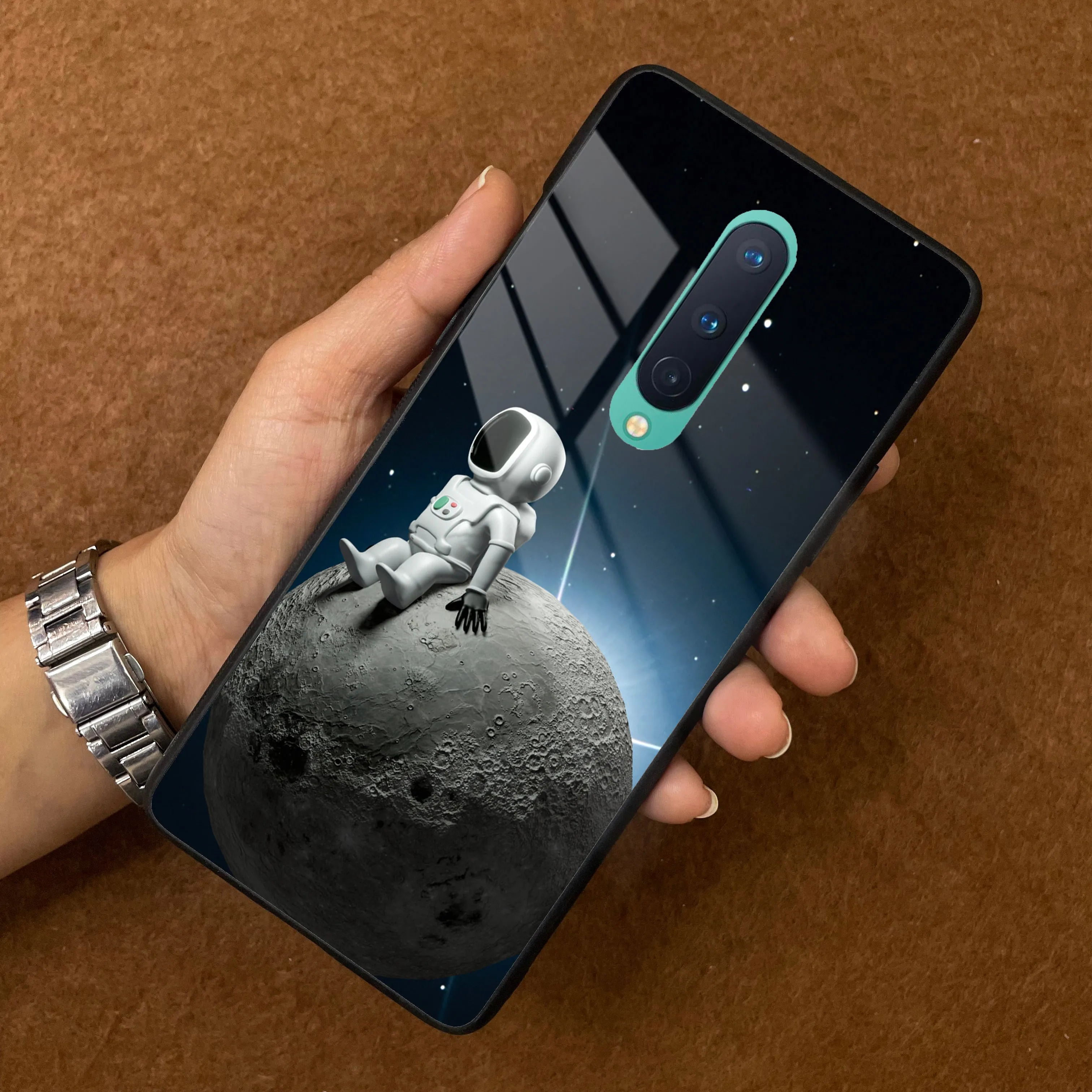 Astronod Moon Glass Case Cover For OnePlus