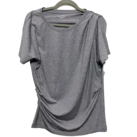 Athletic Top Short Sleeve By Athleta In Grey, Size: M