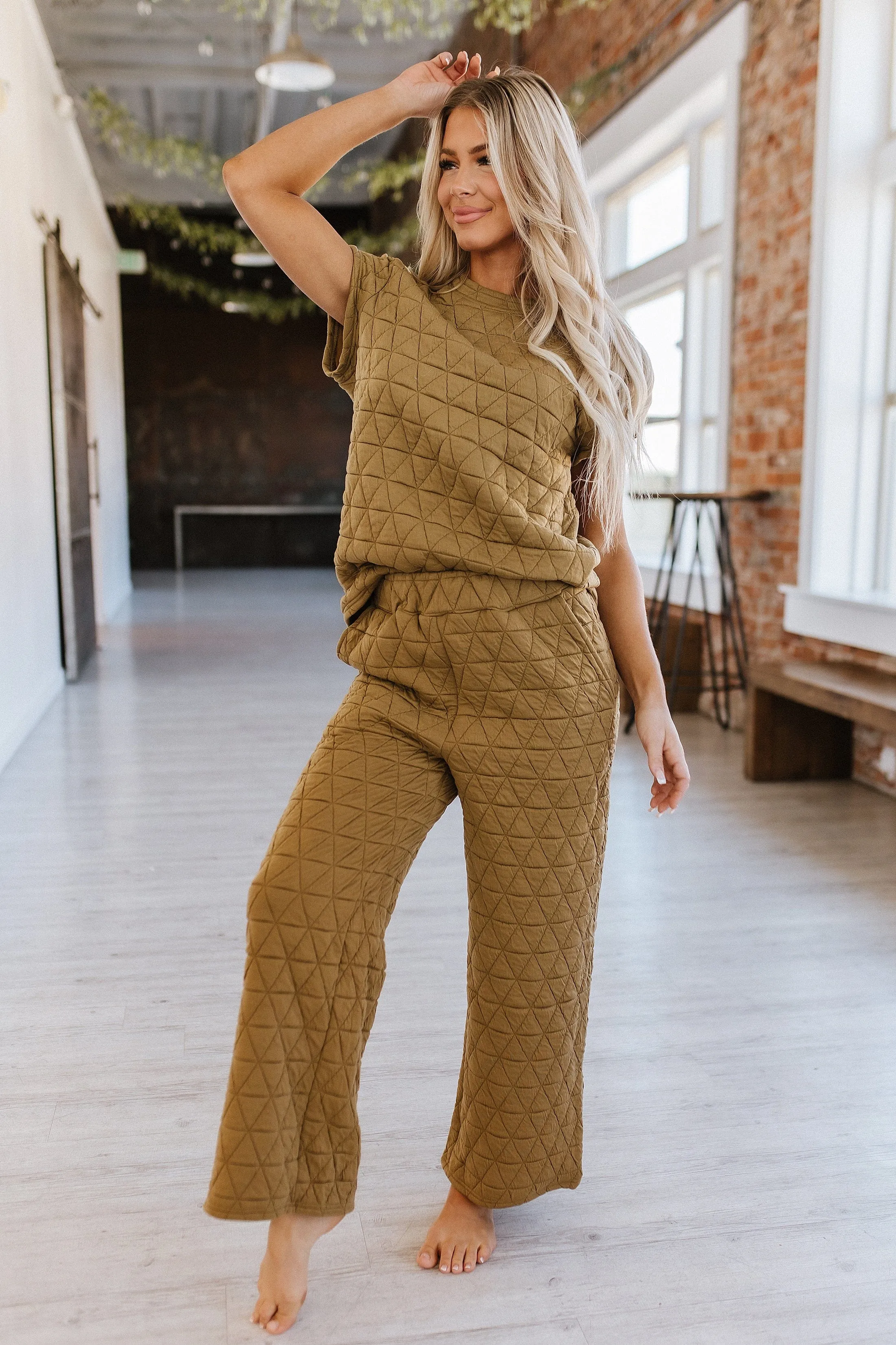 Emory Quilted Wide Leg Pants Set | S-XL | PRE ORDER