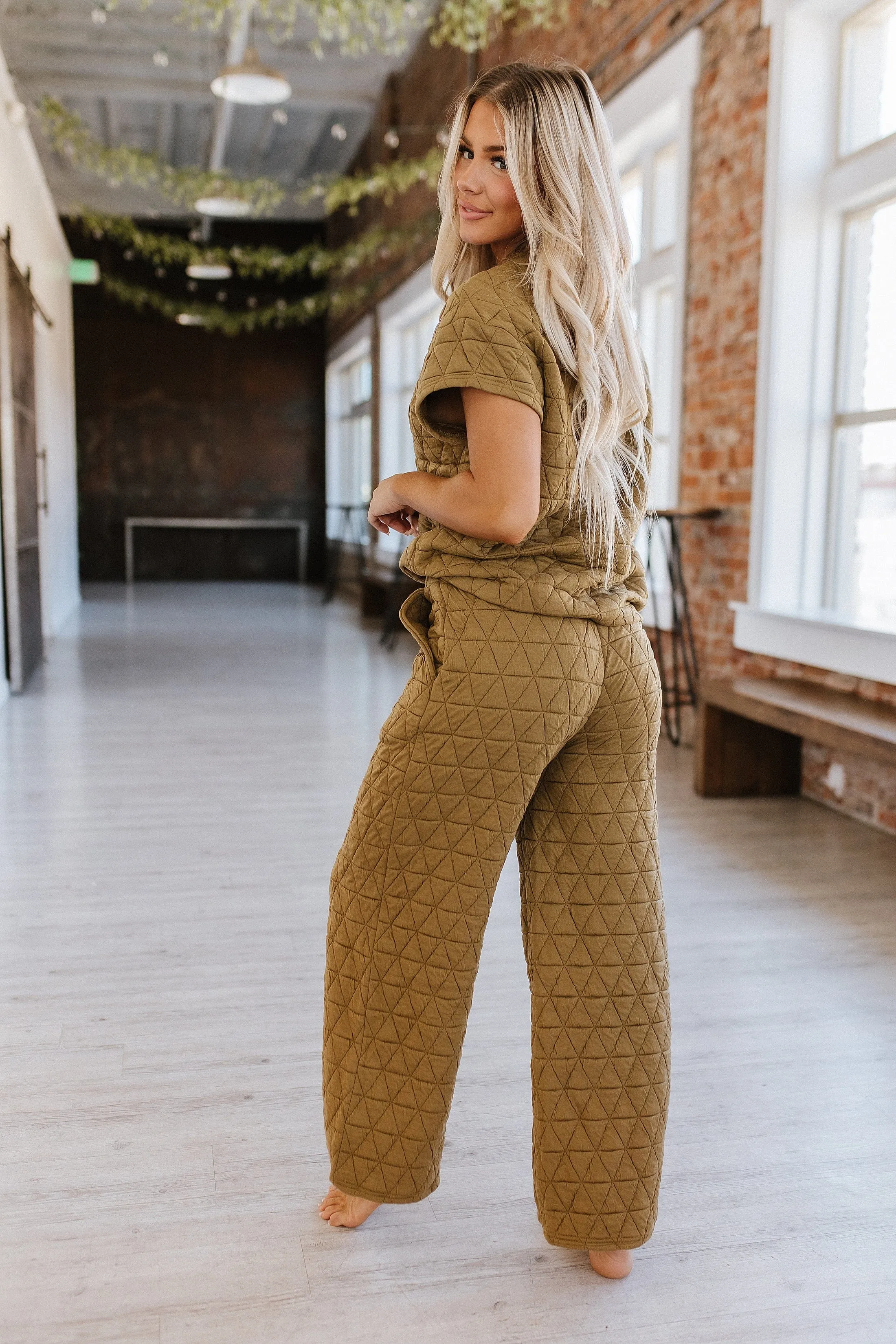 Emory Quilted Wide Leg Pants Set | S-XL | PRE ORDER