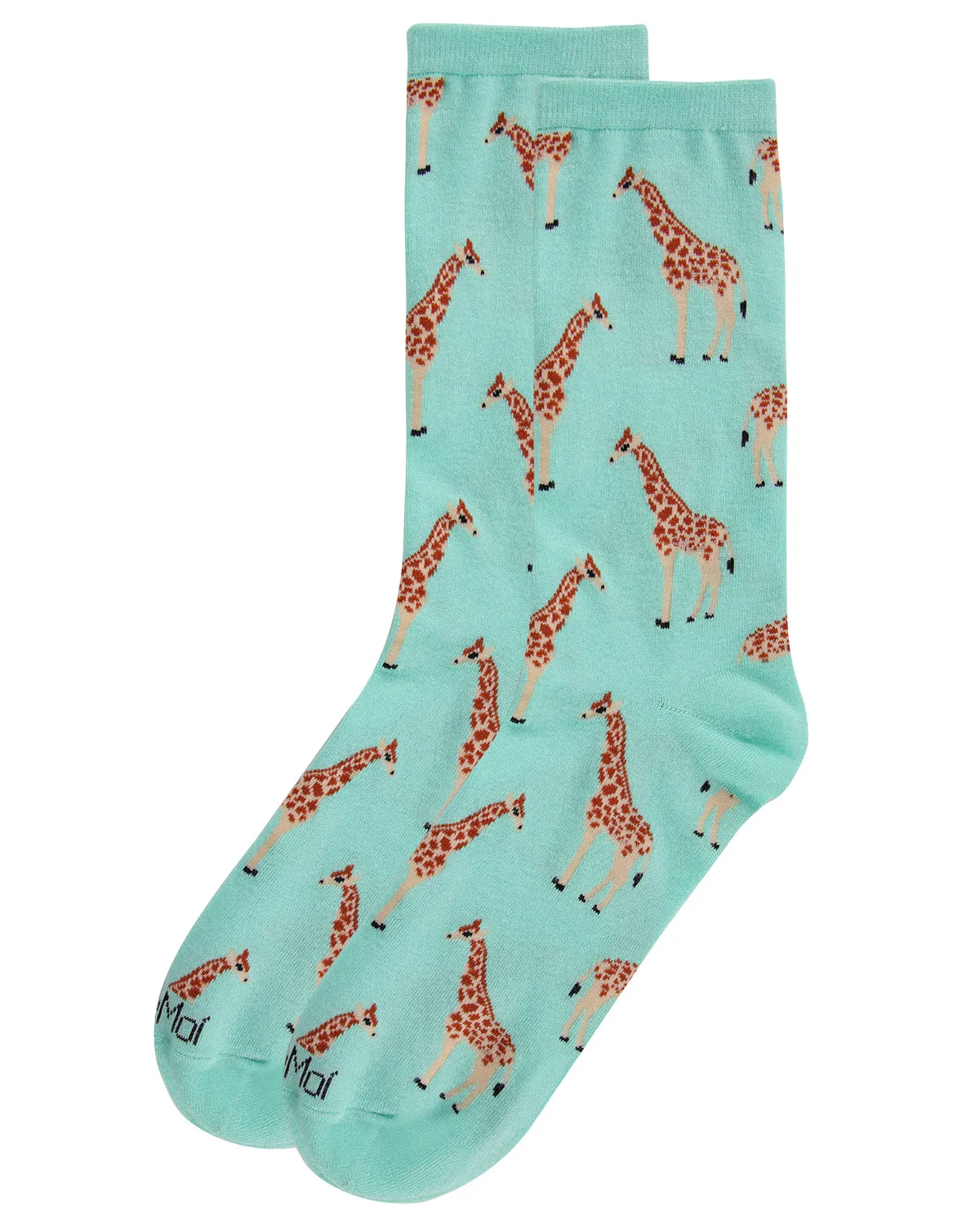 Giraffes Bamboo Blend Crew Socks