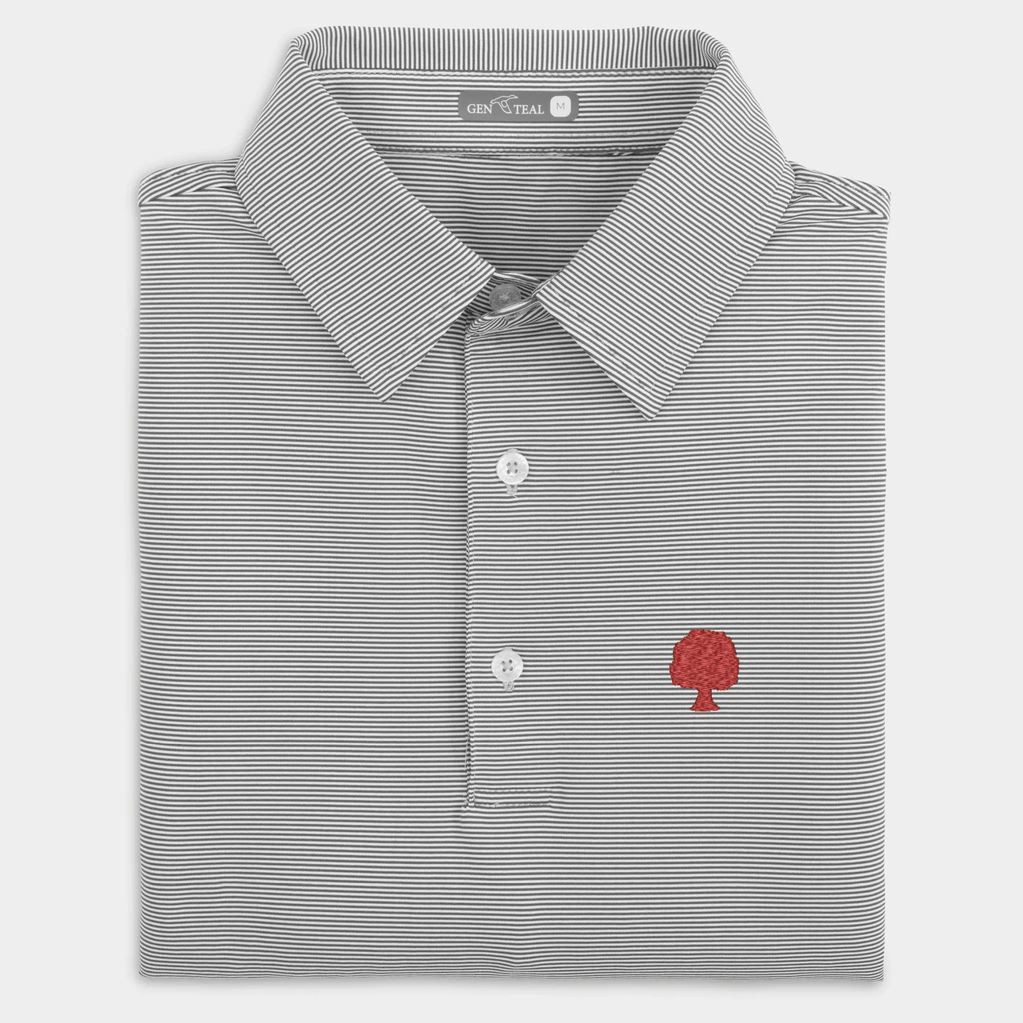 Grove Collective Pinstripe Performance Polo