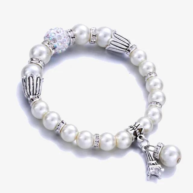 Heart Pearl Bracelets Bangles For Women