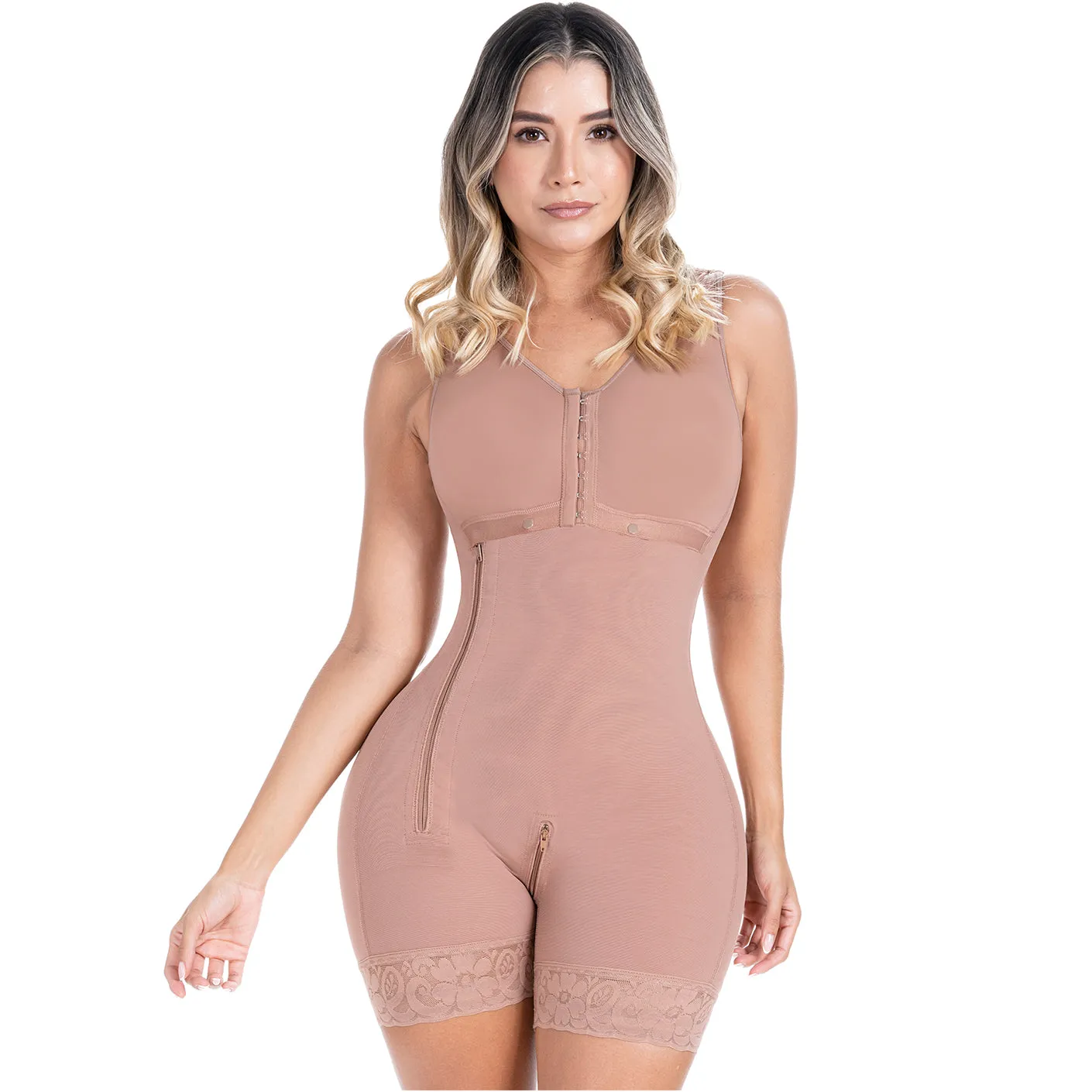 Postpartum C-Section, High-Back, Wide Strap, High Compression Shapewear Fajas Sonryse 058ZL